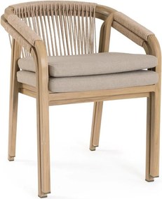 Natúr színű fém kerti szék Kalimera – Bizzotto