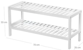 MATE fehér cipőtároló