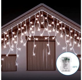 Aigostar - LED Karácsonyi kültéri lánc 200xLED/8 funkció 13x0,6m IP44 hideg fehér