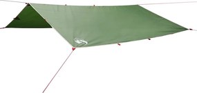 vidaXL zöld vízálló kempingponyva 360 x 294 cm