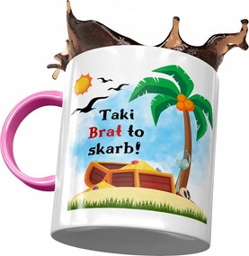 Rózsaszín Bögre Testvérnek Születésnapi Ajándék Nyomtatott Fotóval