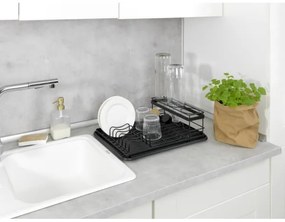 WENKO 54798100 - AMY edénycsepegtető 42,5x31,5 cm fekete