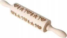 Fa Keksz Tésztahenger Karácsonyi Mintákkal