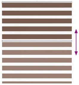 zebrafüggönnyel barna szövetszélesség 130,9 cm poliészter