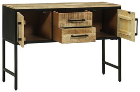 Oldalszekrény 100x35x70 cm Tömör fa Durva mangó