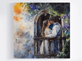 Poszter Akvarell Rómeó És Júlia Pár Szerelem Romantika 40x40