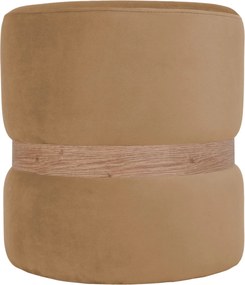 Ring puff - tölgy gyűrű - H03 - bézs bársony R