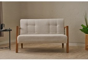 TUMI kétszemélyes kanapé krémszínű