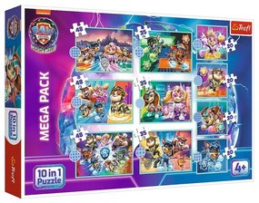 Gyermek puzzle - Paw Patrol X. - 10 az 1-ben