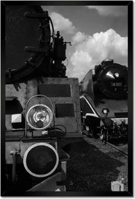 Poszterek keretben 40x60 Vonatok Ol49-69 és 18-201