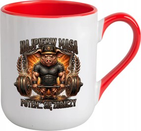 Bögre vaddisznó testépítő Először a tömeg meglátja a pólót az edzőteremben