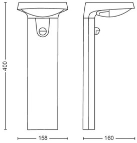 Philips - LED Napelemes lámpa érzékelővel TYLA LED/1,2W/4V 4000K IP44
