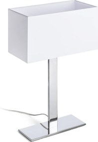 RENDL PLAZA M stolní bílá chrom 230V LED E27 15W