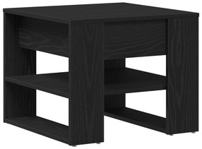 Fekete Tölgy Kávézóasztal 55.5x55x45 cm Műszaki Fából Készült