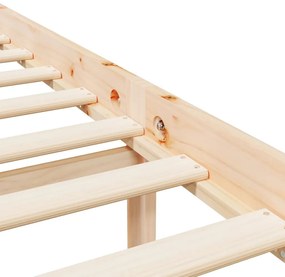 tömör fa ágy időseknek fejtámlával 90x200 cm