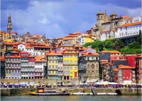 Üveg kép - Ribeira, Portugália (70x50 cm)