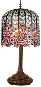 Tiffany asztali lámpa Rózsaszín Ø 40x84 cm