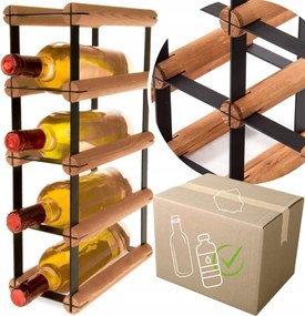 Bortartó állvány Pet palacktartó fém loft bortartó állvány 4 palack