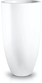 PX Henger alakú Üvegszálas Elegáns Kaspó - fehér