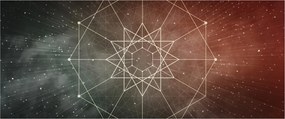 Kép - Kozmikus dodekagram (120x50 cm)