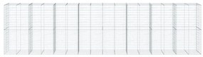 horganyzott vas gabion kosár fedéllel 800 x 100 x 200 cm