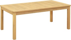 vidaXL Dohányzóasztal Világos akác 110 x 60 x 45 cm Tömör Akácfa