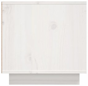 fehér tömör fenyőfa TV-szekrény 156 x 40 x 40 cm