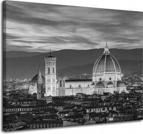 Firenze vászonkép fekete-fehér 100X80 cm