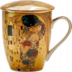 Porcelán teásbögre szűrő fedéllel Klimt 350 ml