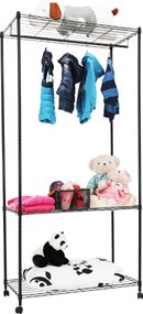 Mozgatható akasztó, fekete, VERDONE