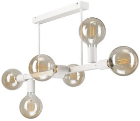 Csillár rúdon ASTRID 6xE27/60W/230V fehér