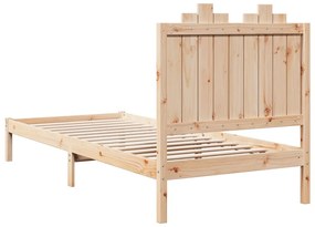 tömör fa extra hosszú ágykeret matrac nélkül 100 x 210 cm