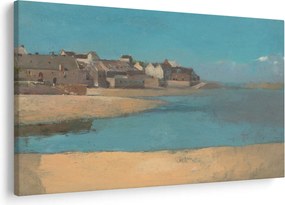 Kép - Odilon Redon, Village by the Sea in Brittany, reprodukciók (90x60 cm)