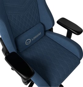 LORGAR Ace, Gamer szék, tartós szövet, multiblokk mechanizmus, 4D karfák, 5 csillagos alumínium talp, kék
