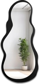 Risol organikus tükör fekete Mdf keretben 80x180