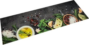 vidaXL mosható fűszermintás bársony konyhaszőnyeg 60x180 cm