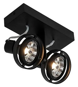 Modern fekete reflektor 2 lámpás - Master 70