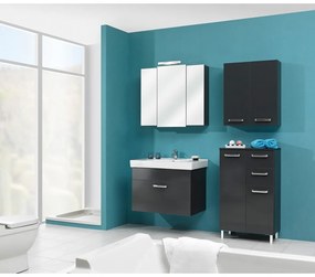 Sötétszürke függő fürdőszoba szekrény 60x70 cm Set 311 - Pelipal