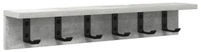 Fali Kabáthorog Beton szürke 60 x 10.5 x 10.5 cm Faanyag
