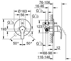 GROHE 33305002 - Kádcsaptelep DN 15, fényes króm