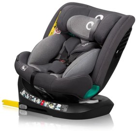 Lionelo - Forgatható autósülés bázissal BASTIAAN ONE i-Size 40-150 cm Szürke kő