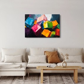 Kép - Színes kockák (90x60 cm)