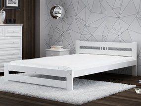 Fa ágy 160x200 LUX VitBed fehér + Matrac 160x200 Niobé