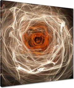 Vászonkép 50x50 Fraktál rózsa