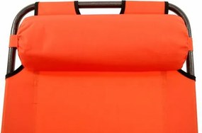 DIVERO Kerti összecsukható nyugágy orange