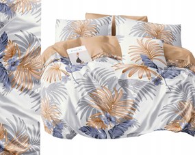 Flanel meleg ágyneműhuzat 140x200+párnahuzat Lengyel, levelek, virágok