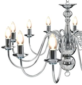 ezüstszínű csillár 12 db E14 izzófoglalattal