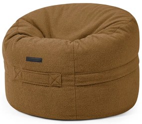 Barna buklé gyerek babzsákfotel Roll 80 – SLOWDOWN