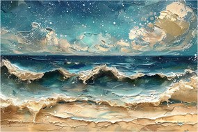 Kép - A tenger festése (90x60 cm)