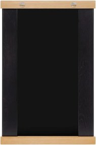 Fali tükör polccal tömörfa kerettel 50x75 cm Lun – noo.ma